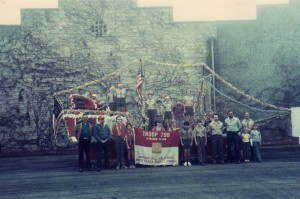 Ship Crew with Troop Banner